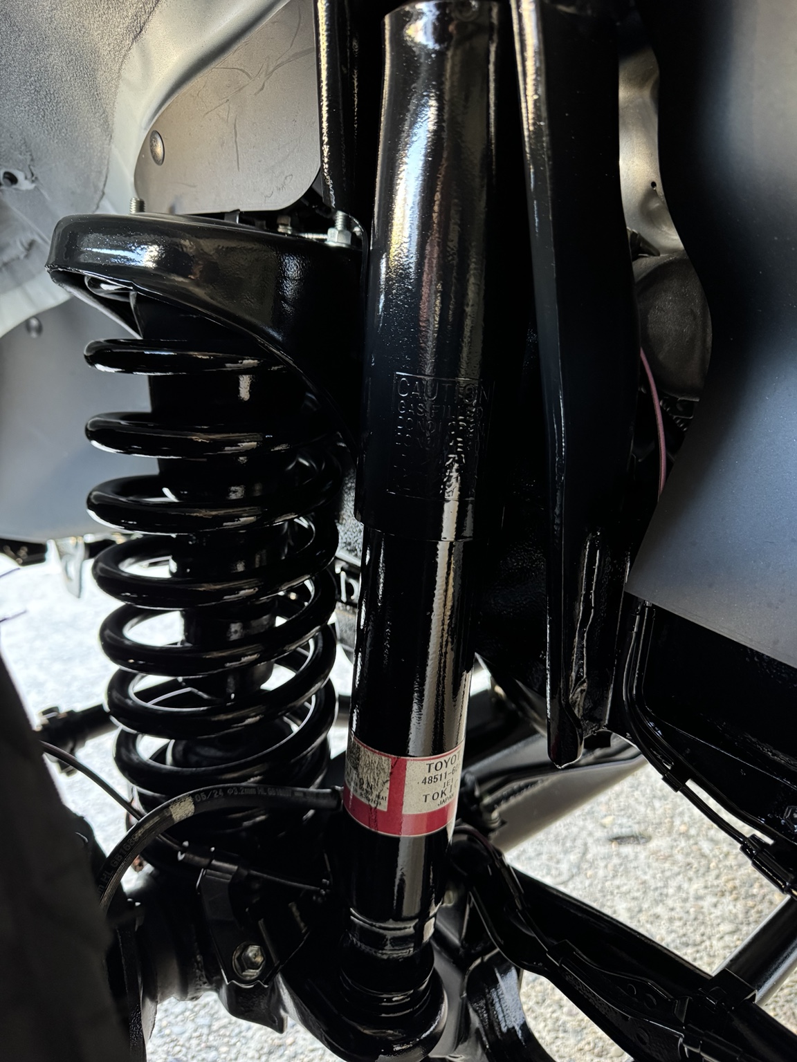 Suspension components after protective coating